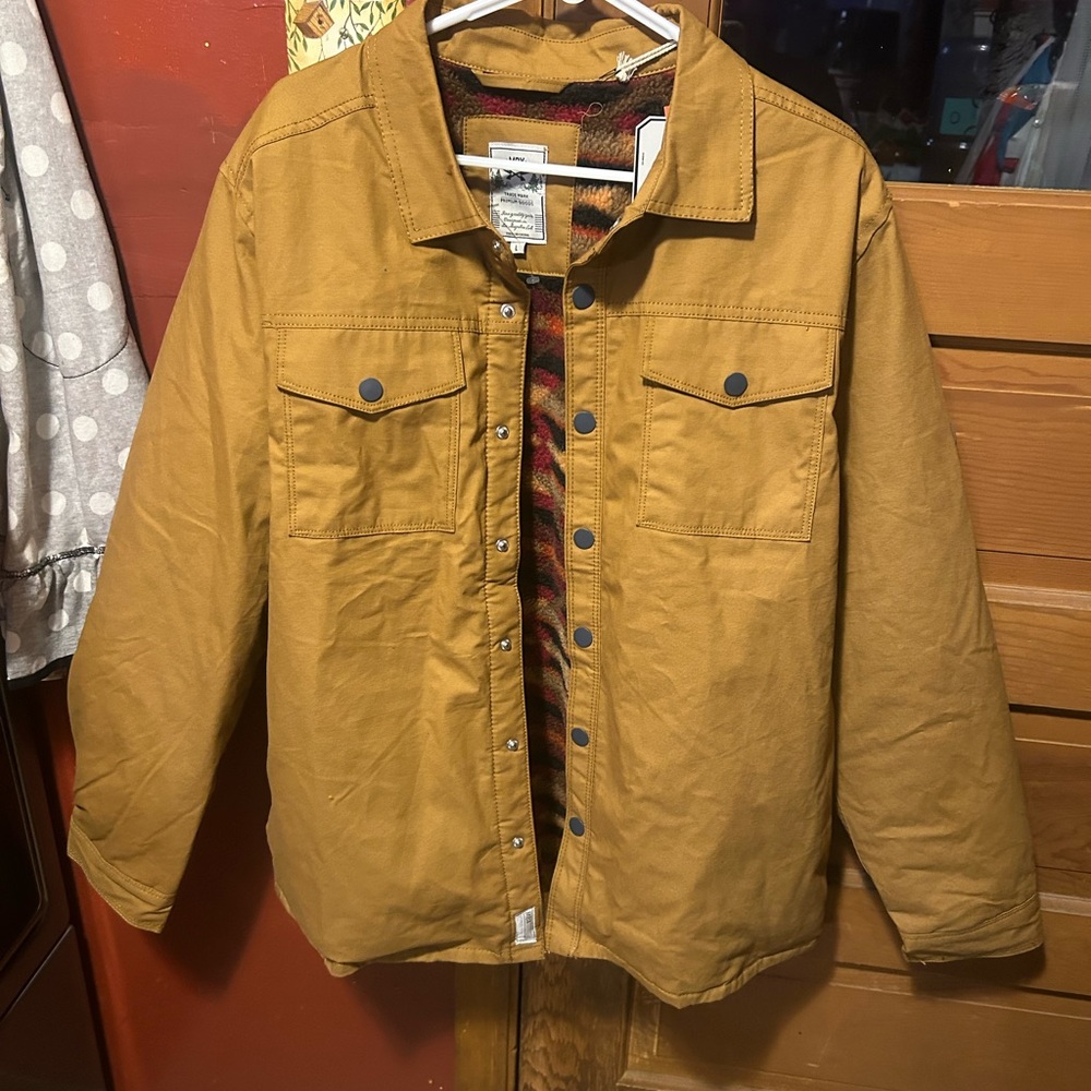 Men's Brown Shirt Jacket